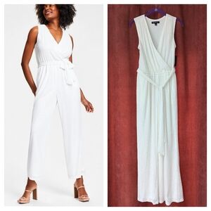 White Sequin Jumpsuit